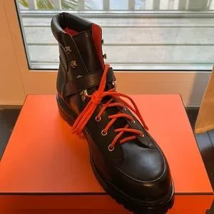 Hermes | Shoes | Hermes Bnib Never Worn Black Leather Mens  display picture 2